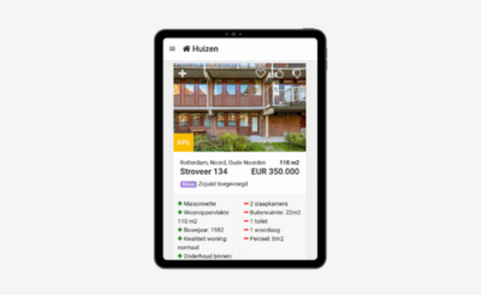 Stap 4: Actueel aanbod via mail of app