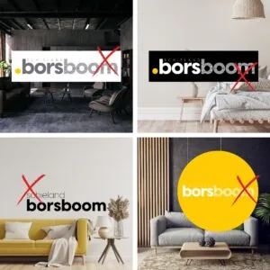 <b>Zo zien</b> we ons logo niet