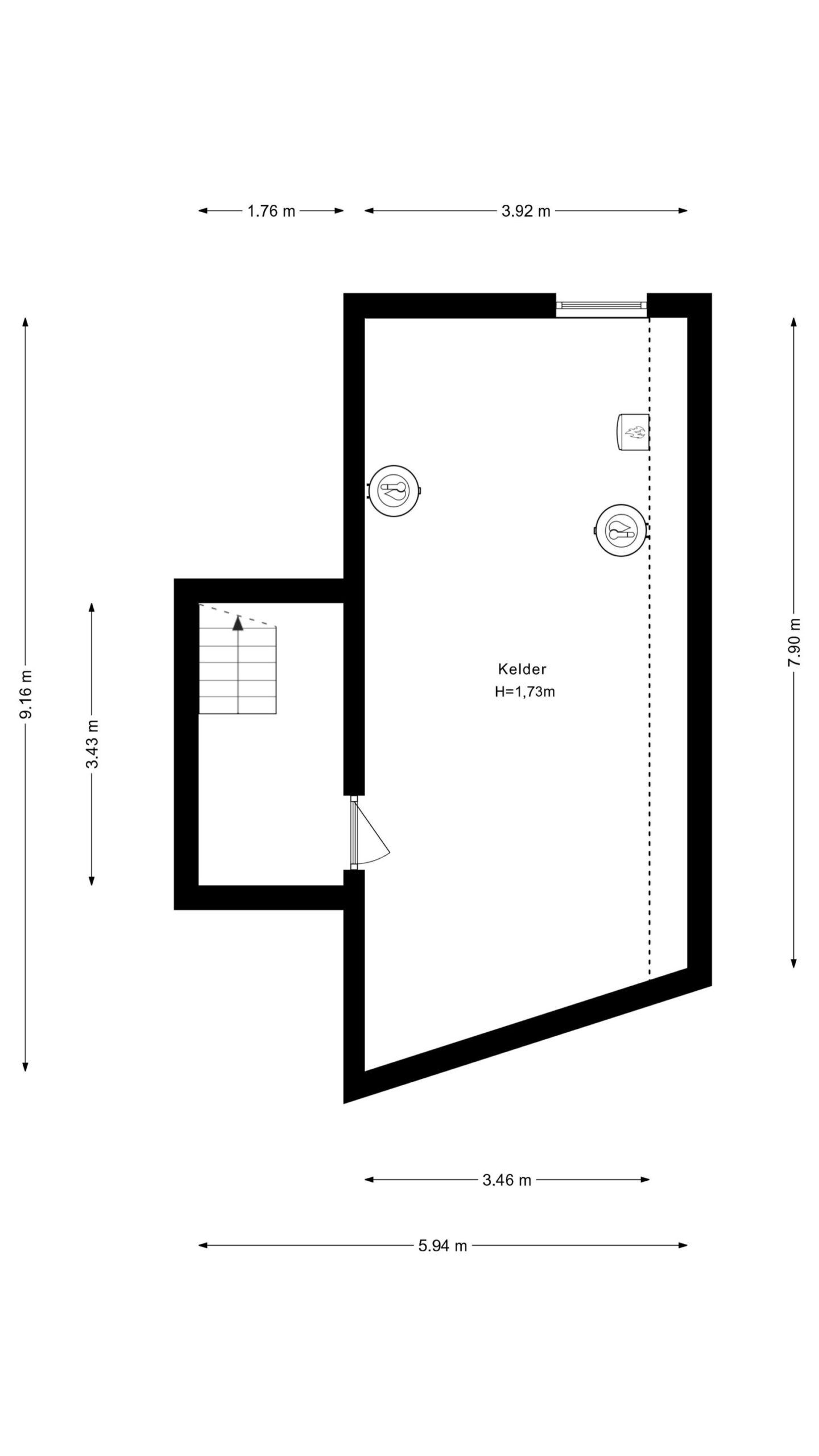 Plattegrond Kelder 28ABCDE
