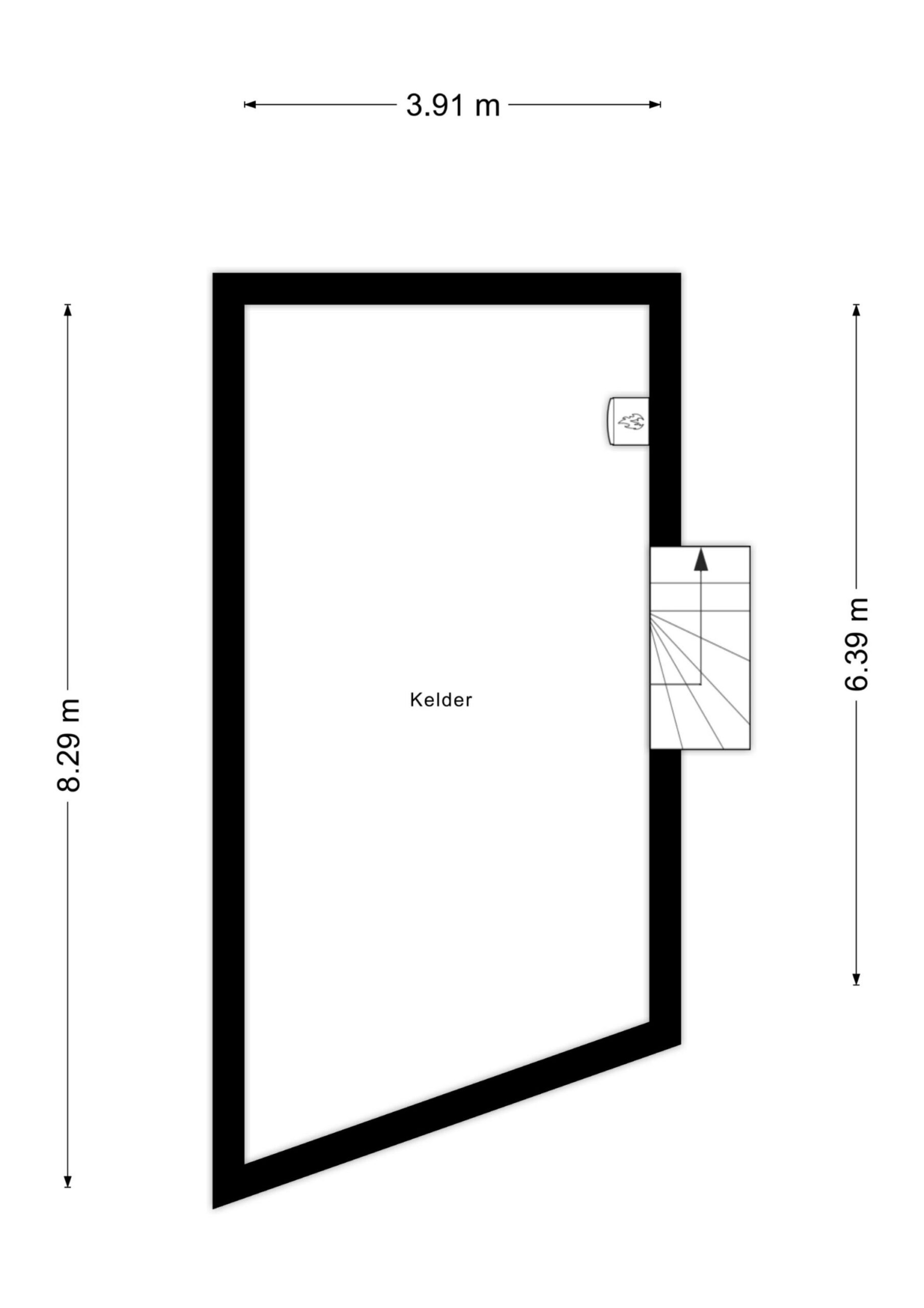 Plattegrond 30A kelder